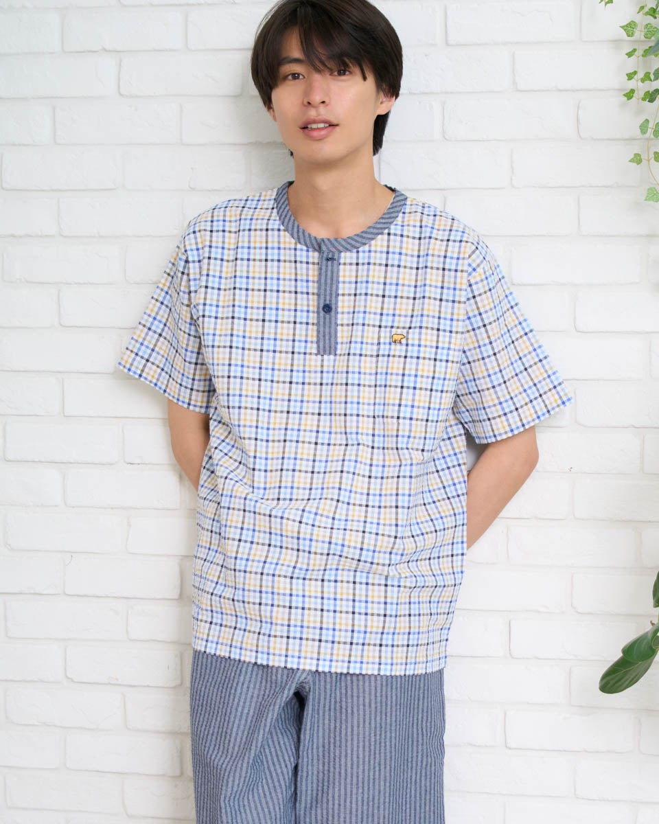 Golden Bear　ゴールデンベア　Home Wearサッカーチェック柄パジャマ