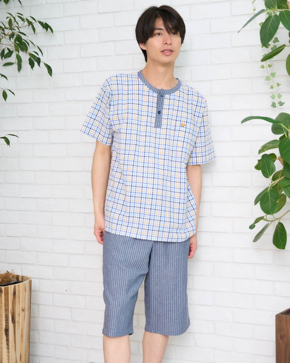 Golden Bear　ゴールデンベア　Home Wearサッカーチェック柄パジャマ
