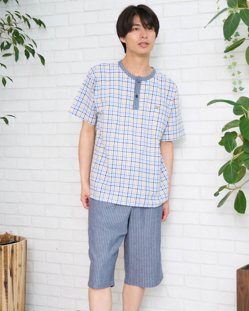 Golden Bear　ゴールデンベア　Home Wearサッカーチェック柄パジャマ