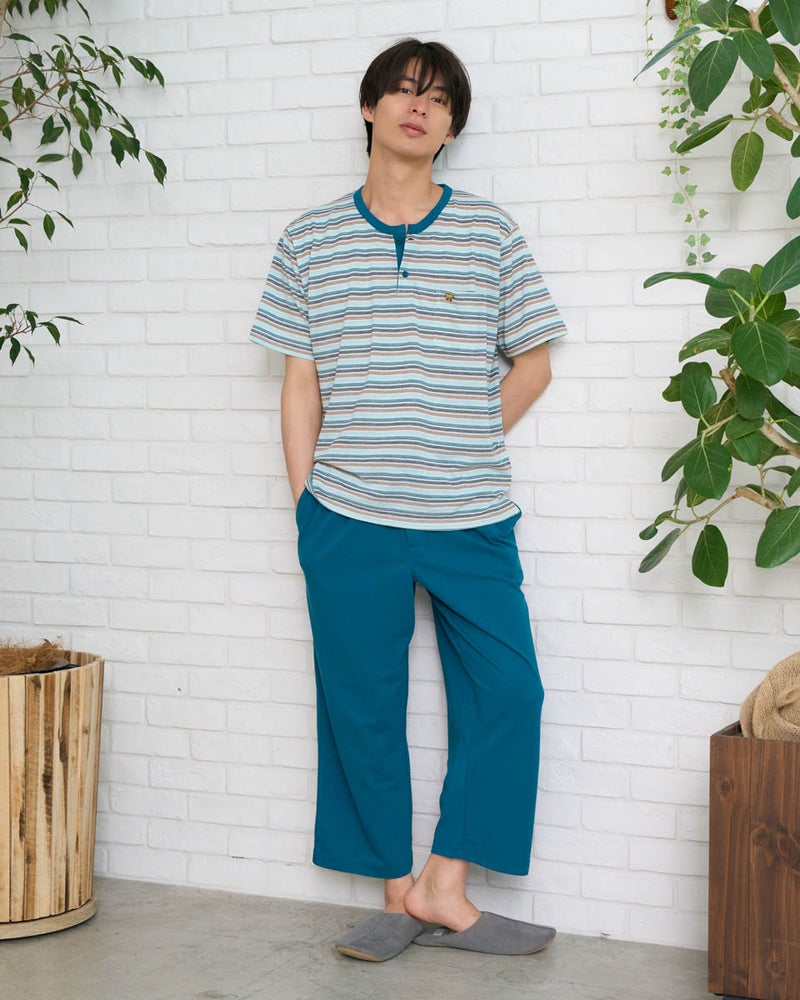 Golden Bear　ゴールデンベア　Home Wear鹿の子ボーダーパジャマ