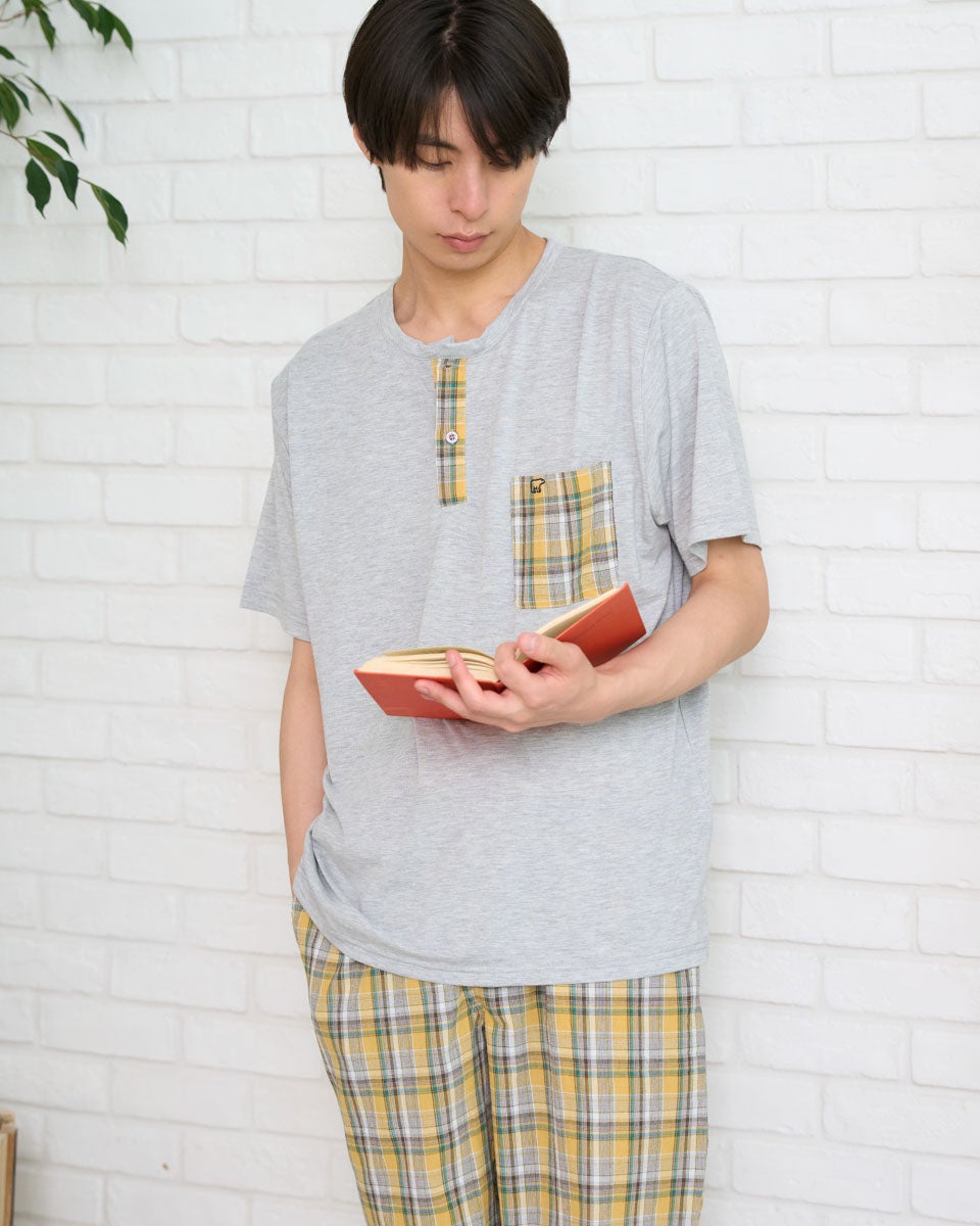 Golden Bear　ゴールデンベア　Home Wearヘンリー切り替えパジャマ