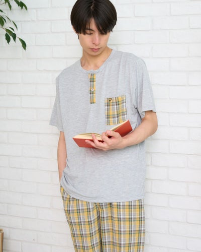 Golden Bear　ゴールデンベア　Home Wearヘンリー切り替えパジャマ