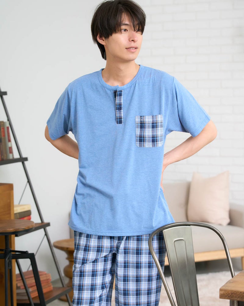 Golden Bear　ゴールデンベア　Home Wearヘンリー切り替えパジャマ