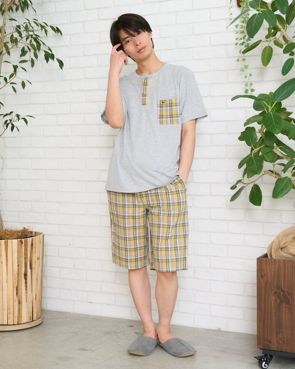 Home Wearヘンリー切り替えパジャマ | ゴールデンベアストア