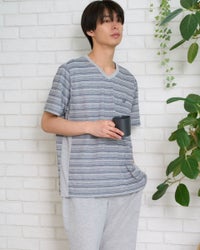 Golden Bear　ゴールデンベア　Home Wearボーダー切り替えパジャマ