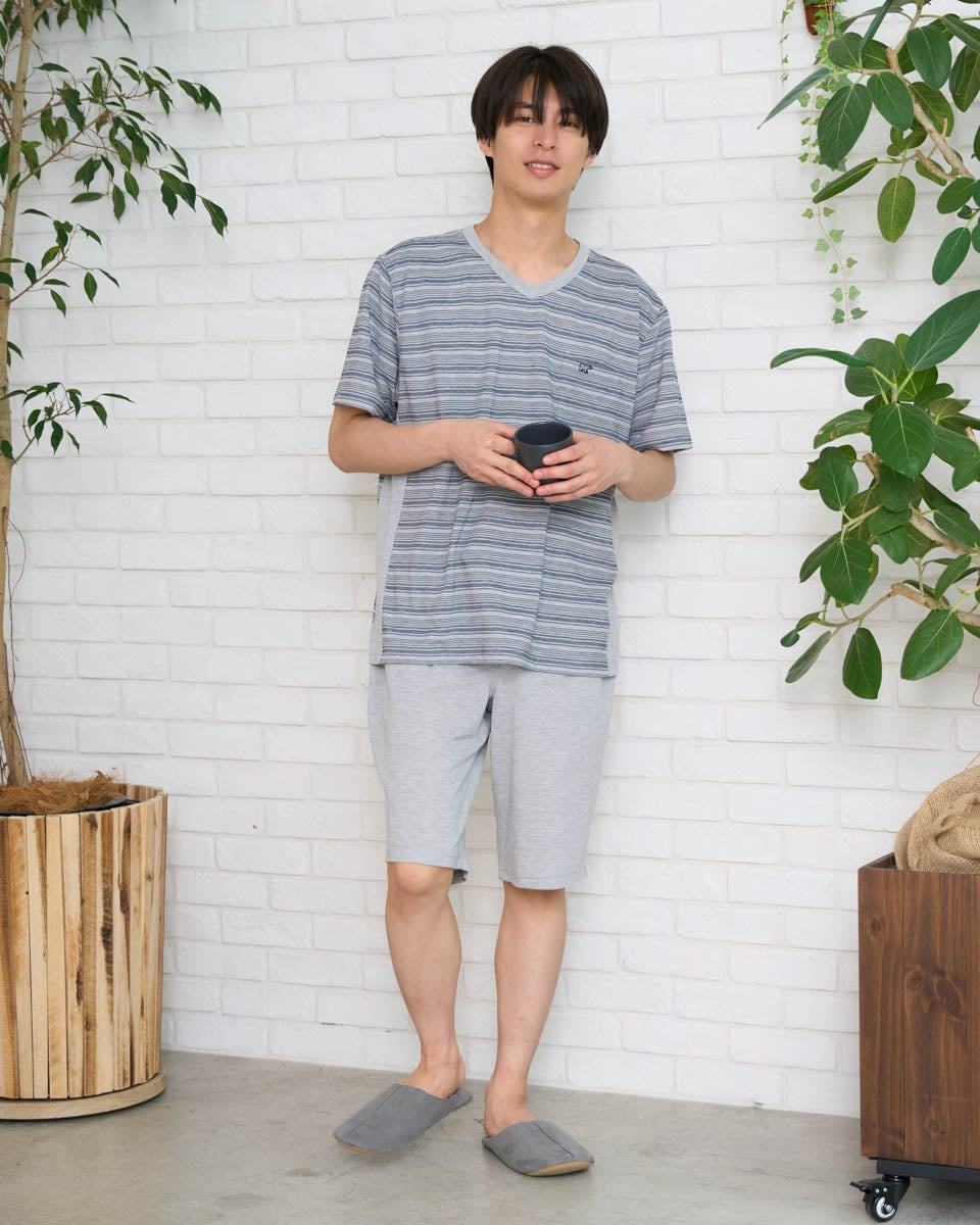 Golden Bear　ゴールデンベア　Home Wearボーダー切り替えパジャマ