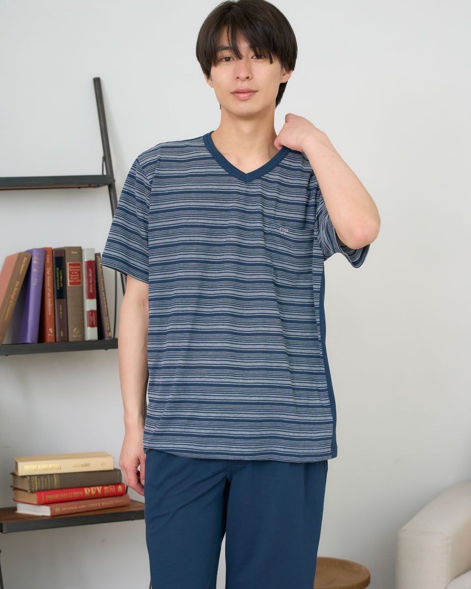 Golden Bear　ゴールデンベア　Home Wearボーダー切り替えパジャマ