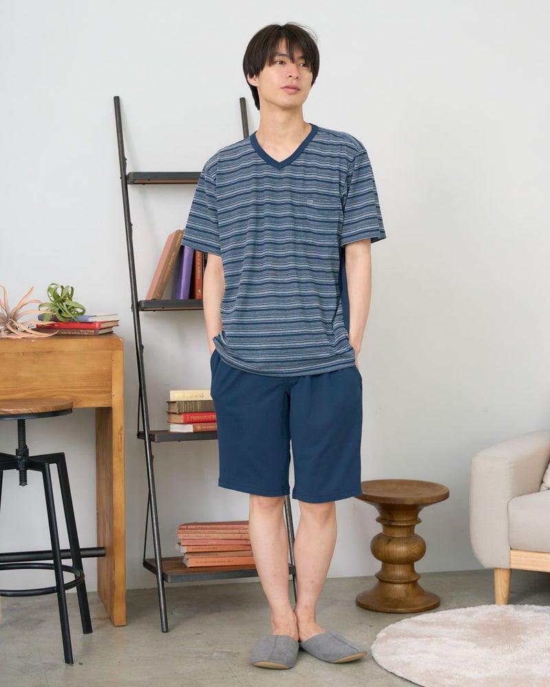 Golden Bear　ゴールデンベア　Home Wearボーダー切り替えパジャマ