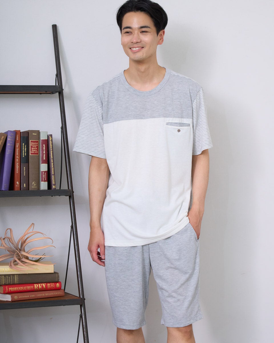 Golden Bear　ゴールデンベア　Home Wear天竺切り替えパジャマ
