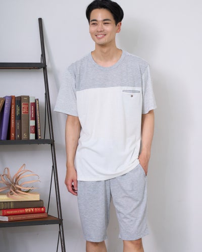 Golden Bear　ゴールデンベア　Home Wear天竺切り替えパジャマ