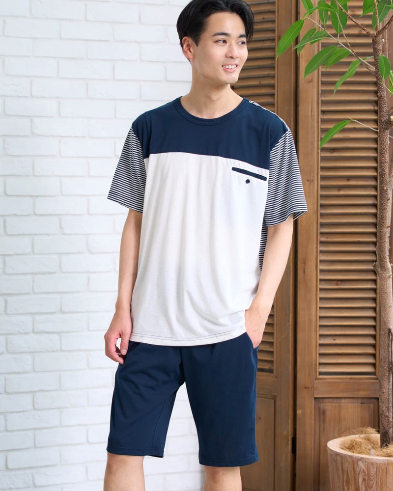 Golden Bear　ゴールデンベア　Home Wear天竺切り替えパジャマ