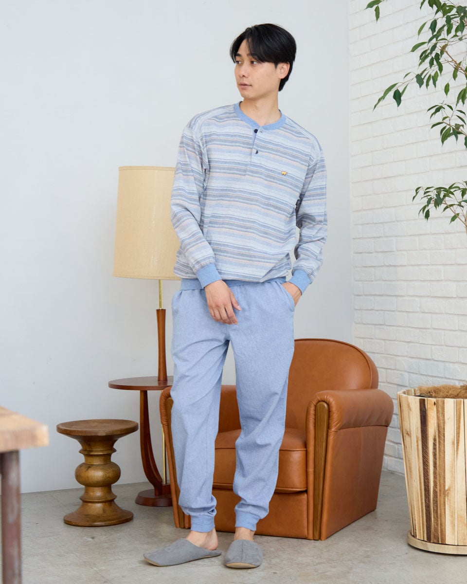 Golden Bear　ゴールデンベア　Home Wear強撚ボーダーパジャマ