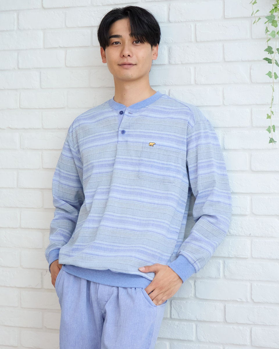 Golden Bear　ゴールデンベア　Home Wear強撚ボーダーパジャマ