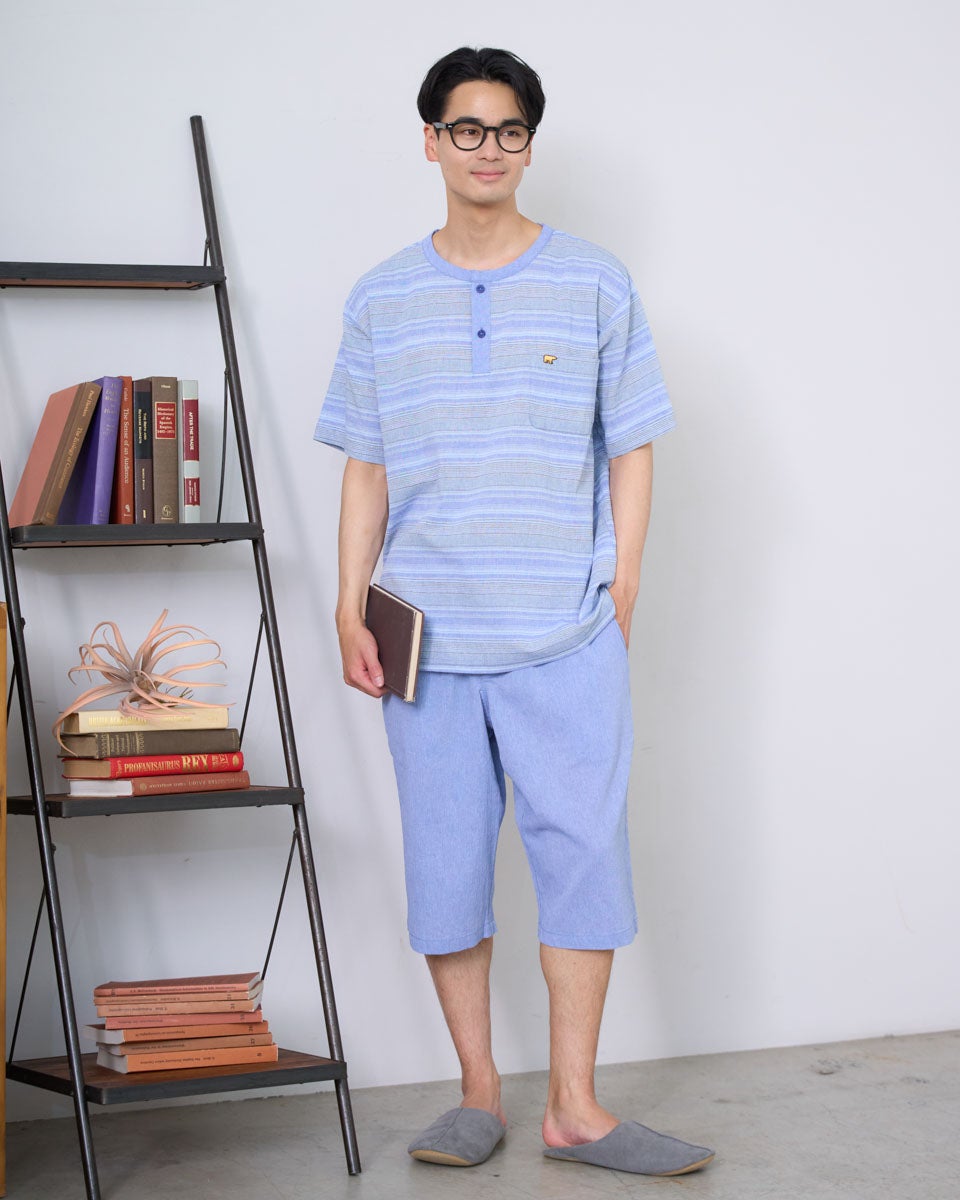 Golden Bear　ゴールデンベア　Home Wear強撚ボーダーパジャマ