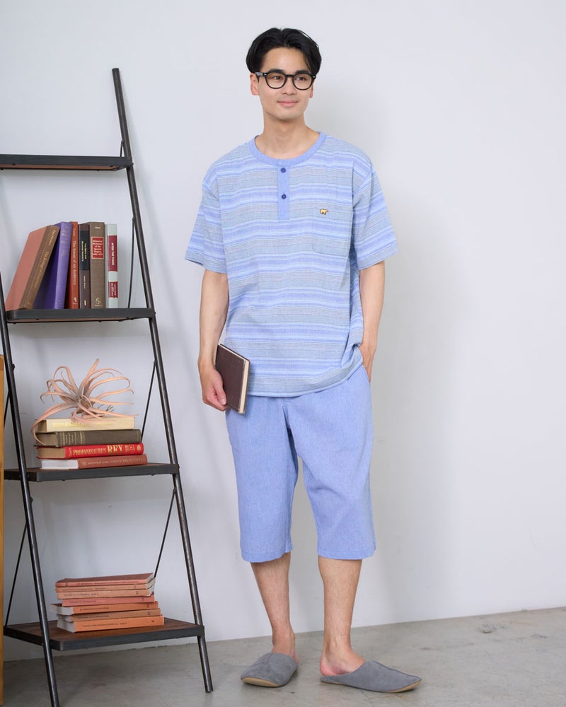 Golden Bear　ゴールデンベア　Home Wear強撚ボーダーパジャマ