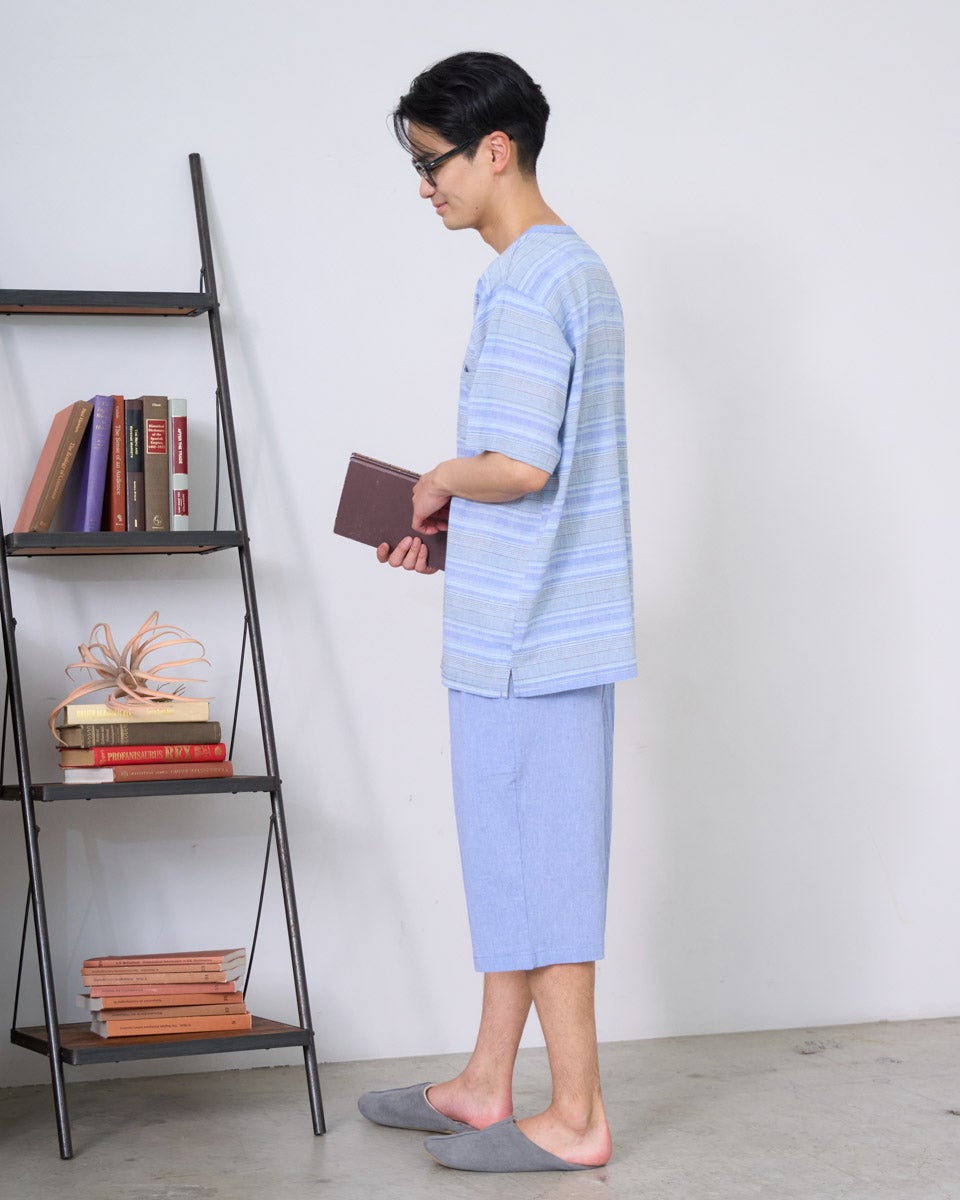 Home Wear強撚ボーダーパジャマ | ゴールデンベアストア