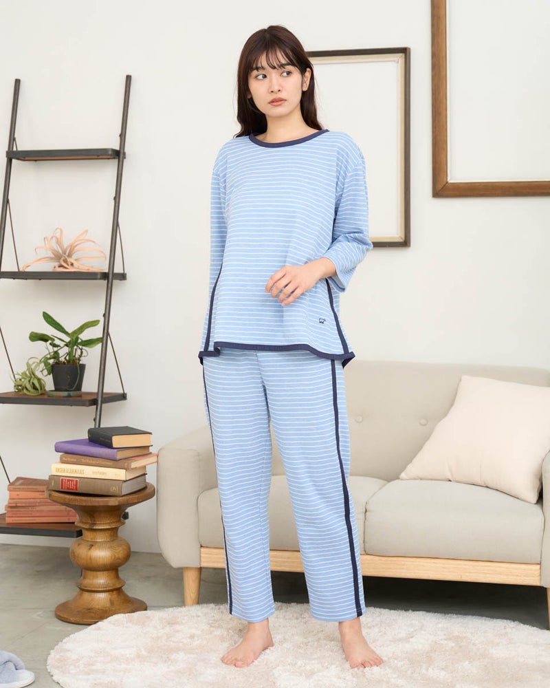 天竺ボーダーパジャマ