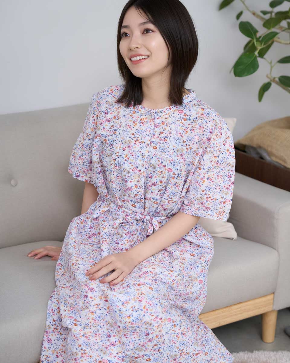 Home Wearフラワープリントワンピース | ゴールデンベアストア