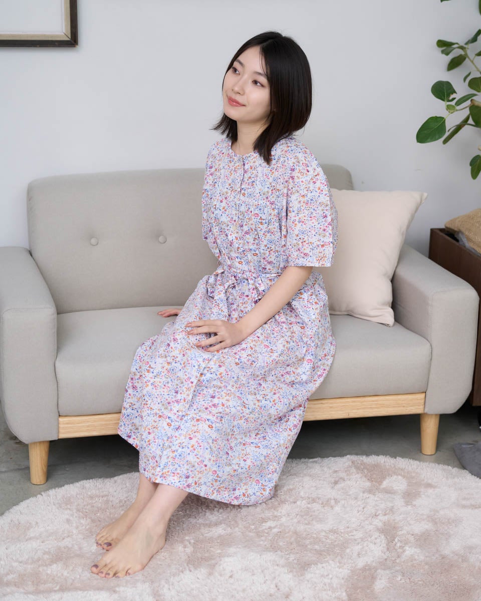 Home Wearフラワープリントワンピース | ゴールデンベアストア