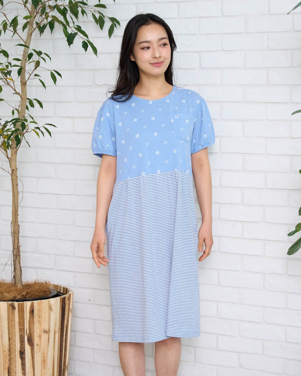 Home Wearプリント切り替えワンピース | ゴールデンベアストア