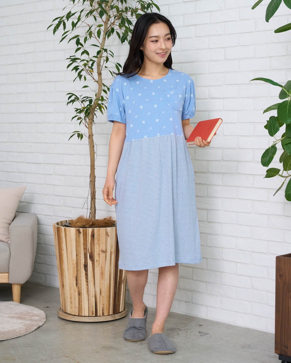 Home Wearプリント切り替えワンピース | ゴールデンベアストア