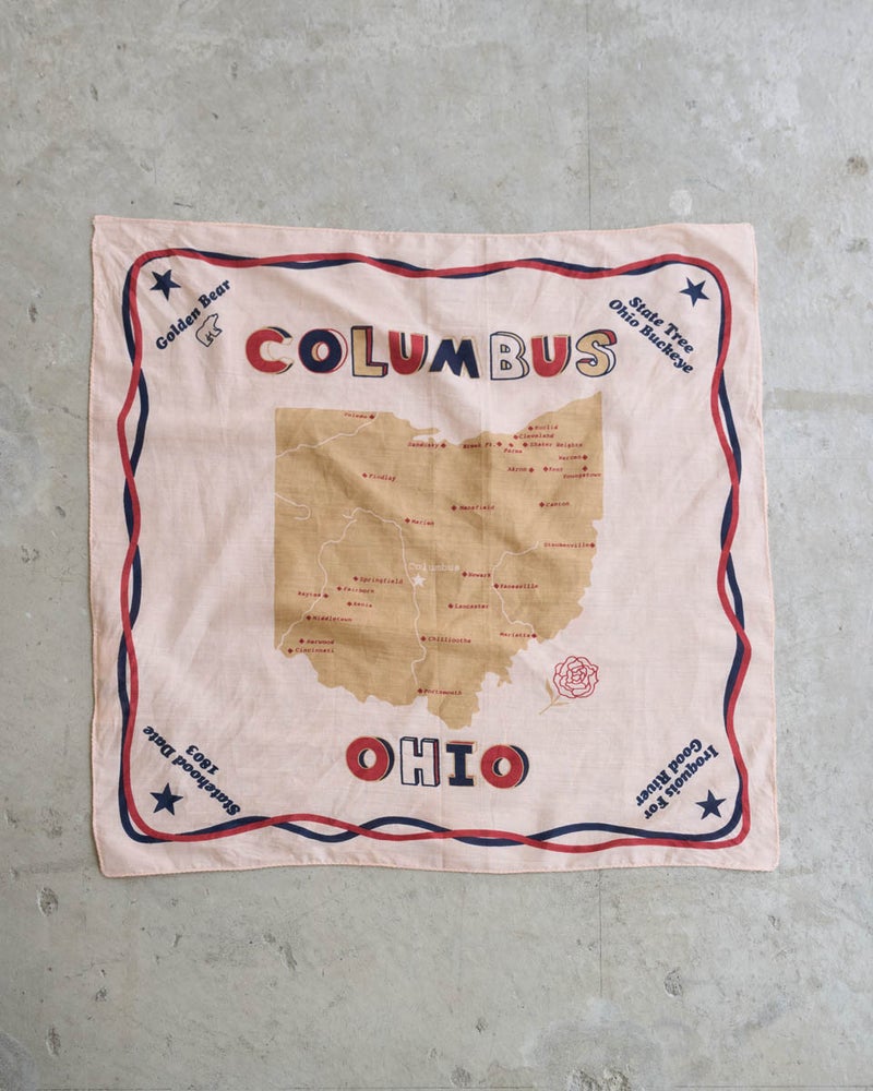 GoldenBear ゴールデンベア オーガニックコットンプリントバンダナ