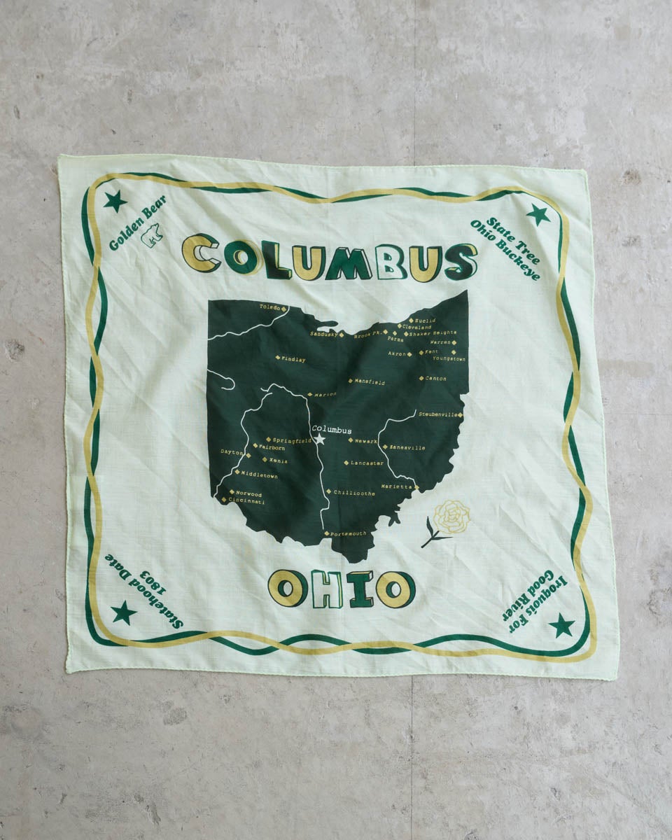 GoldenBear ゴールデンベア オーガニックコットンプリントバンダナ