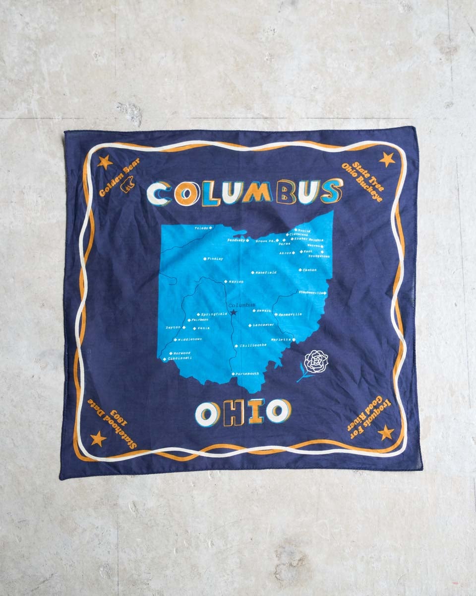 GoldenBear ゴールデンベア オーガニックコットンプリントバンダナ