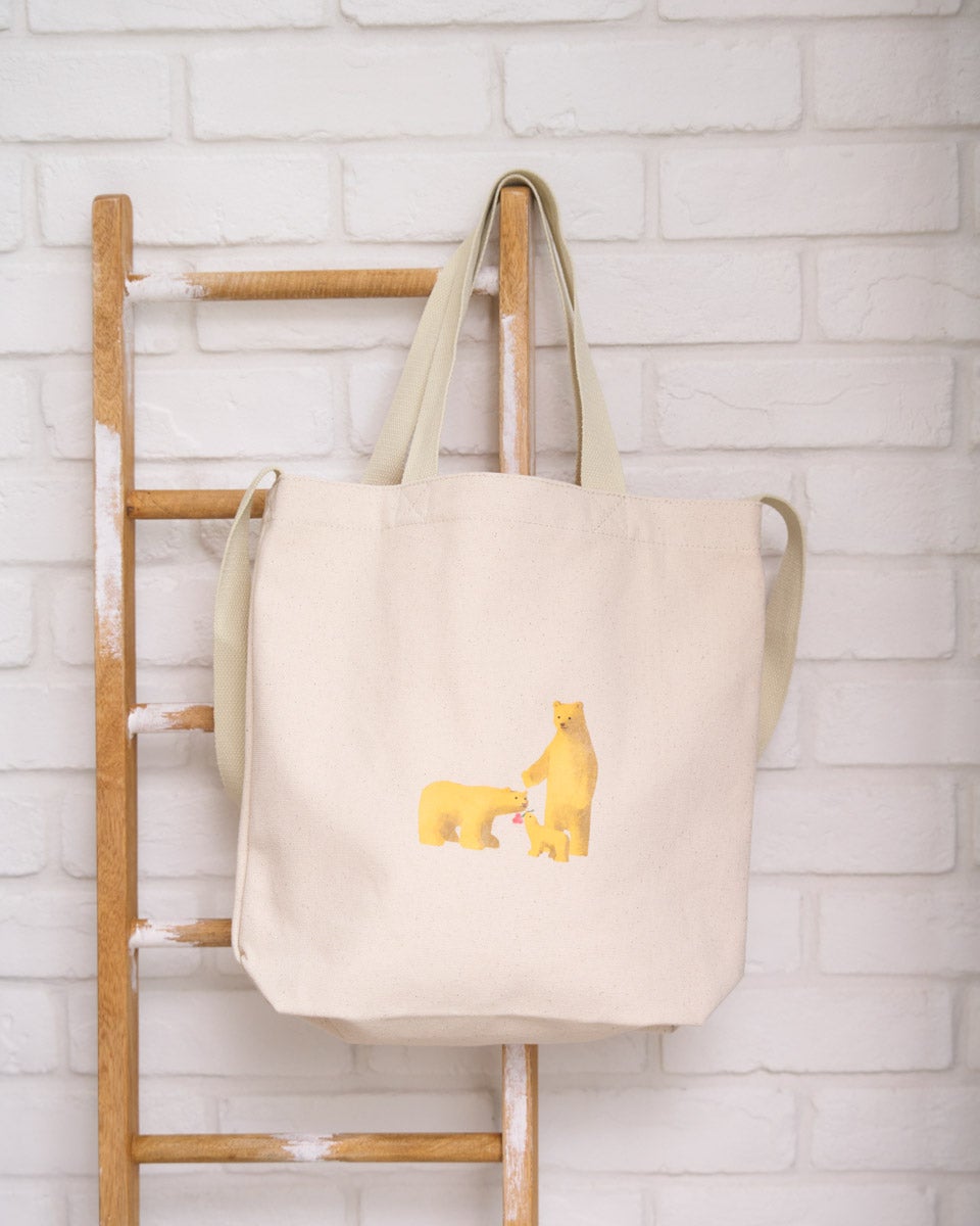 GoldenBear ゴールデンベア プリントトートバッグ/木内 達朗コラボレーション