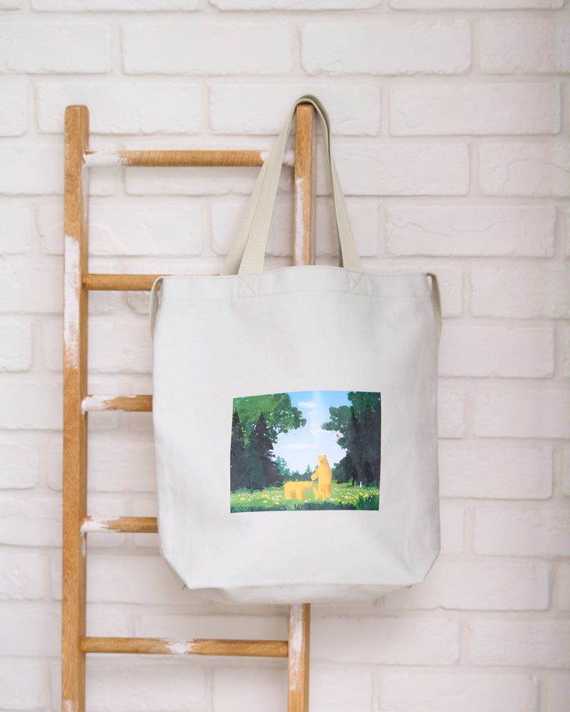 GoldenBear ゴールデンベア プリントトートバッグ/木内 達朗コラボレーション