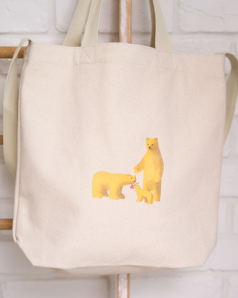 Golden Bearプリントトートバッグ/木内 達朗コラボレーション