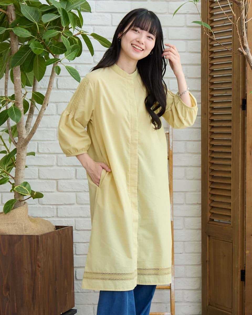 Golden Bear裾刺しゅうロングシャツ | ゴールデンベアストア