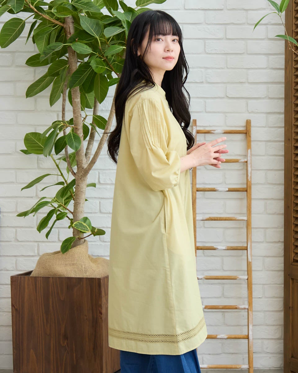 Golden Bear裾刺しゅうロングシャツ | ゴールデンベアストア