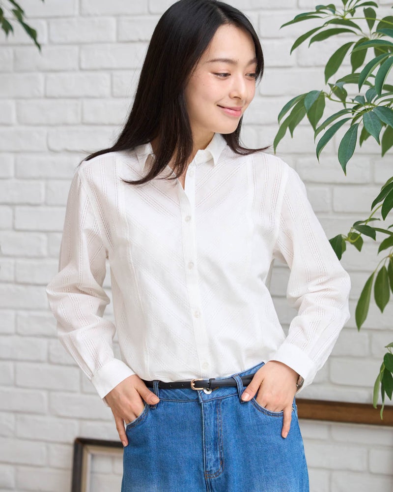 GoldenBear ゴールデンベア 綿麻切替シャツ