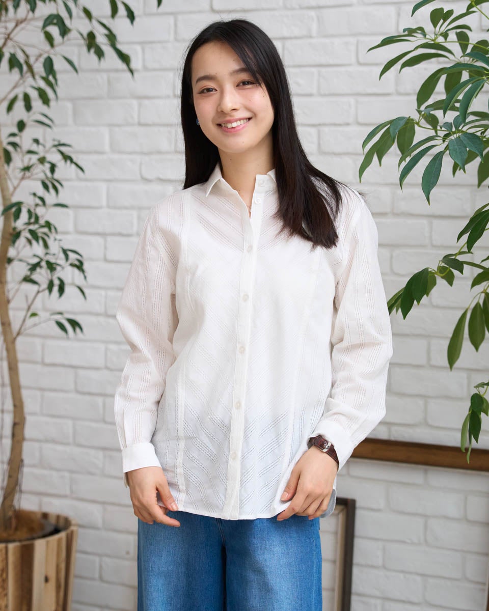 GoldenBear ゴールデンベア 綿麻切替シャツ