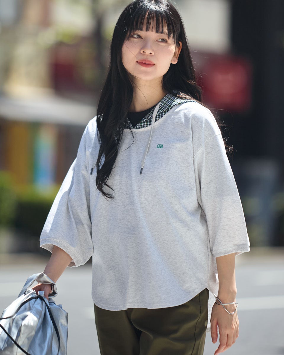 GoldenBear ゴールデンベア GBチェックフードTシャツ