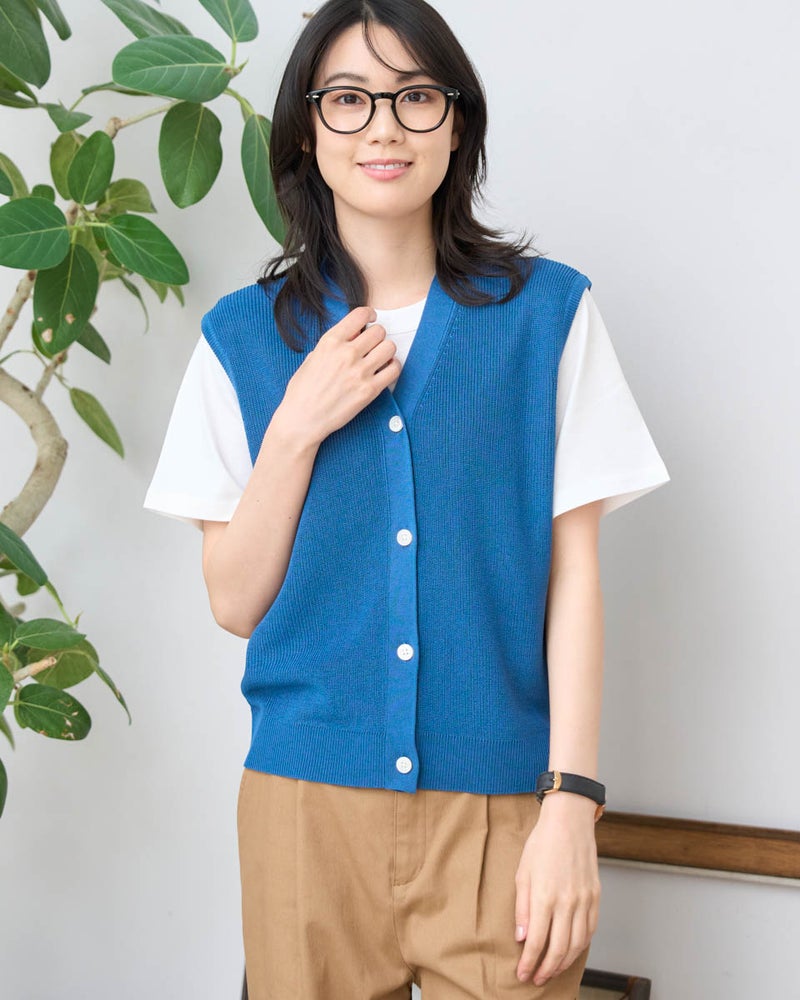 GoldenBear ゴールデンベア 畦編みベスト