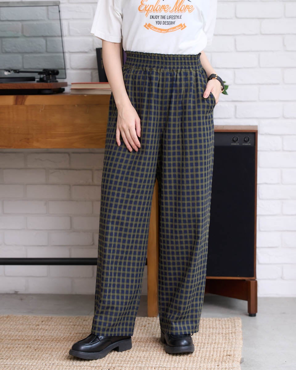 GoldenBear ゴールデンベア 麻混ストレートパンツ