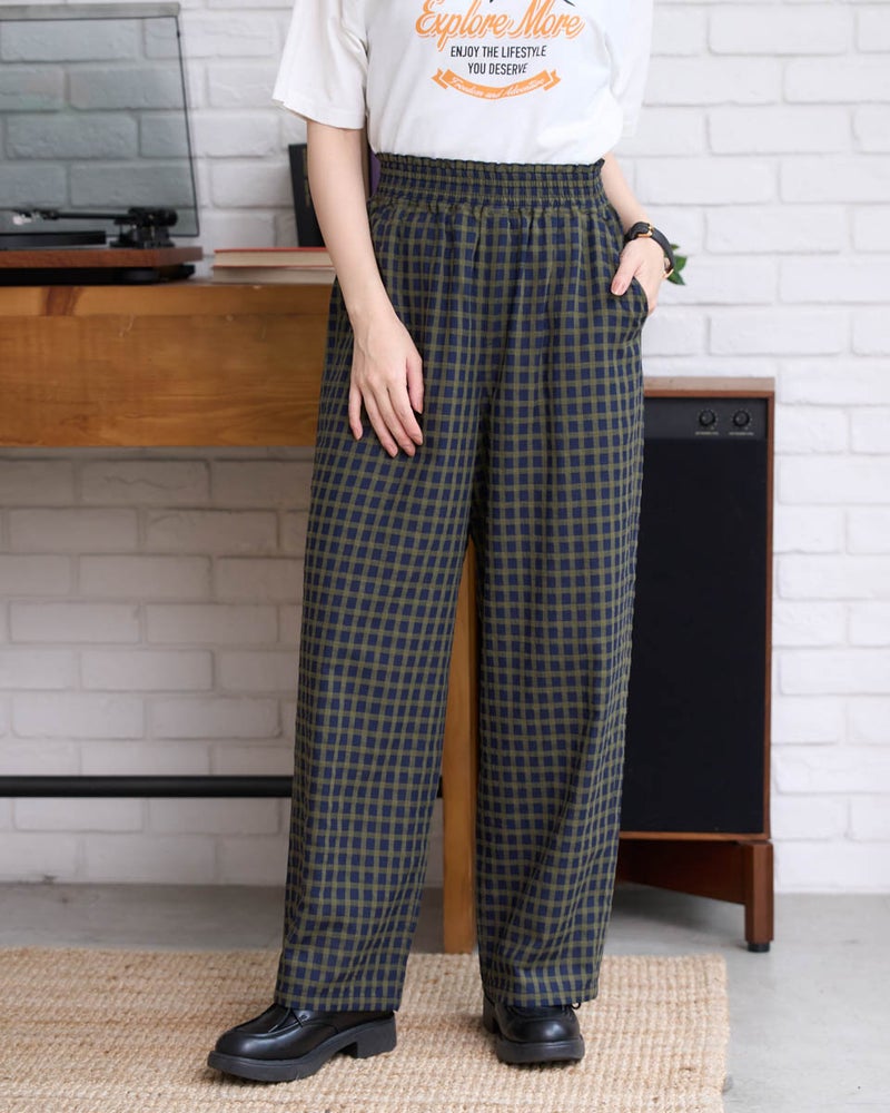 GoldenBear ゴールデンベア 麻混ストレートパンツ