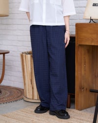 GoldenBear ゴールデンベア 麻混ストレートパンツ