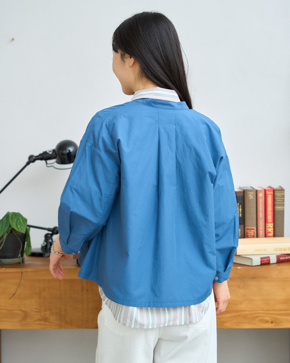 うさとの服　ふんわり藍色シャツ White Labelはっ水シャツブルゾン | ゴールデンベアストア