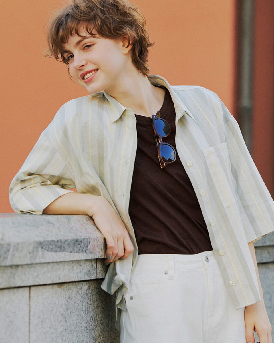 GoldenBear ゴールデンベア ストライプシャツ