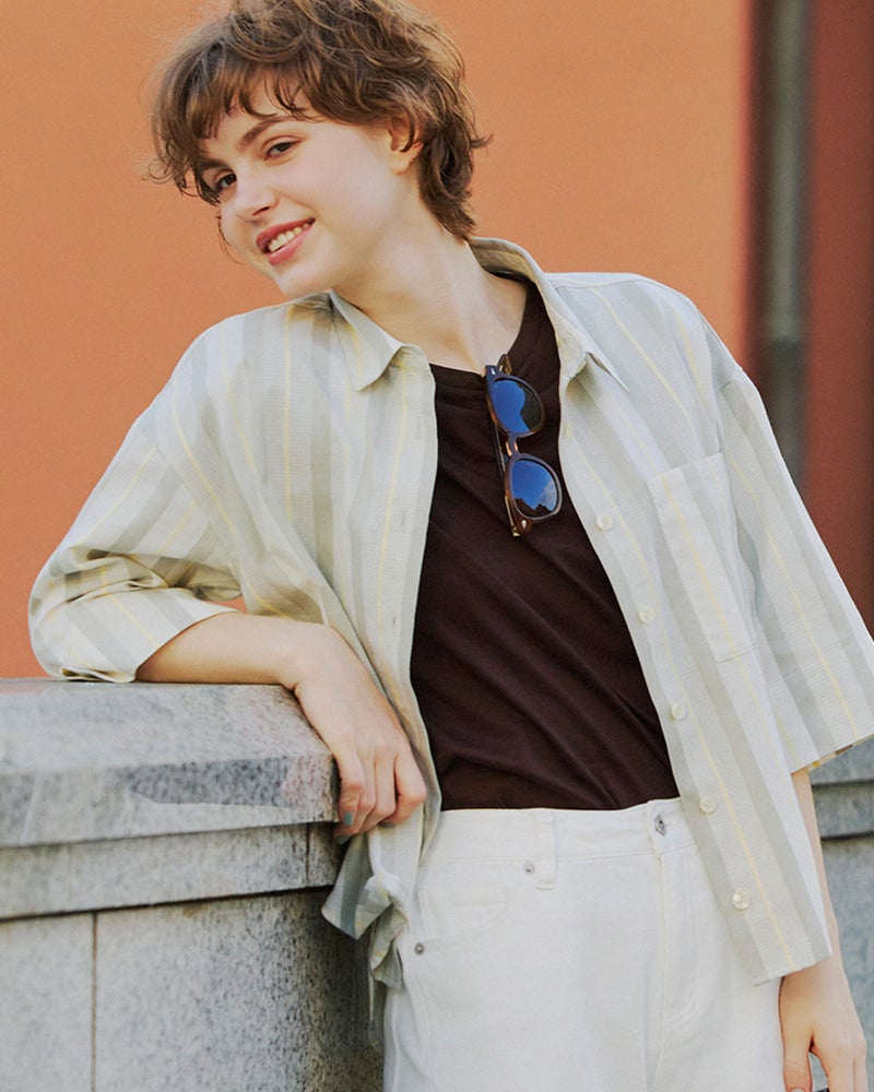 GoldenBear ゴールデンベア ストライプシャツ