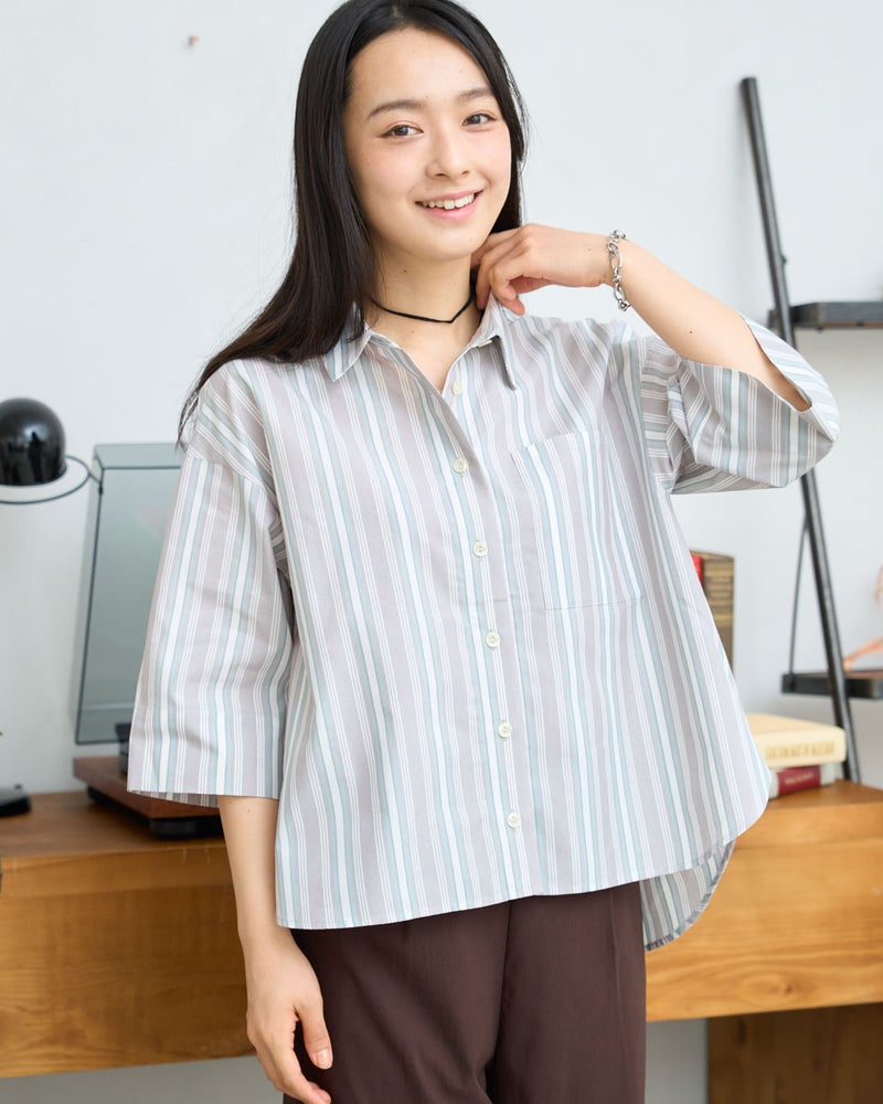 GoldenBear ゴールデンベア ストライプシャツ