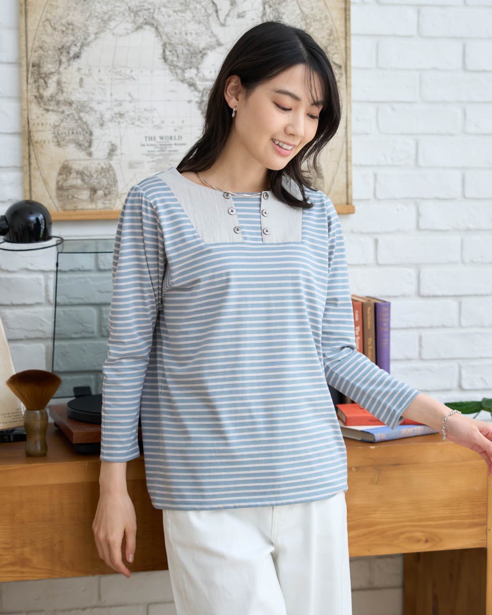White Labelマリンボーダーカットソー | ゴールデンベアストア