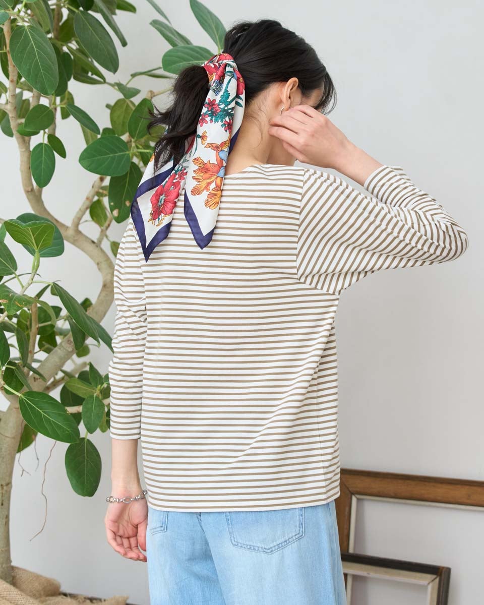 専用 ♡ マリンボーダーカットソー ベージュ White Labelマリンボーダーカットソー | ゴールデンベアストア