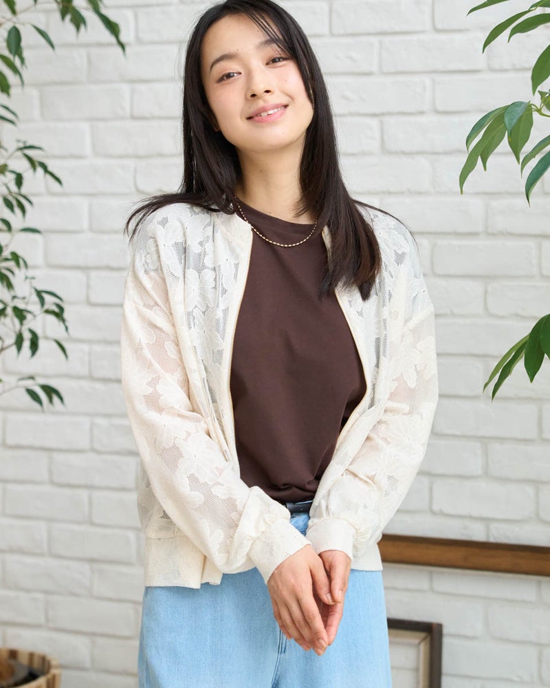 GoldenBear ゴールデンベア ZIPレースカーディガン