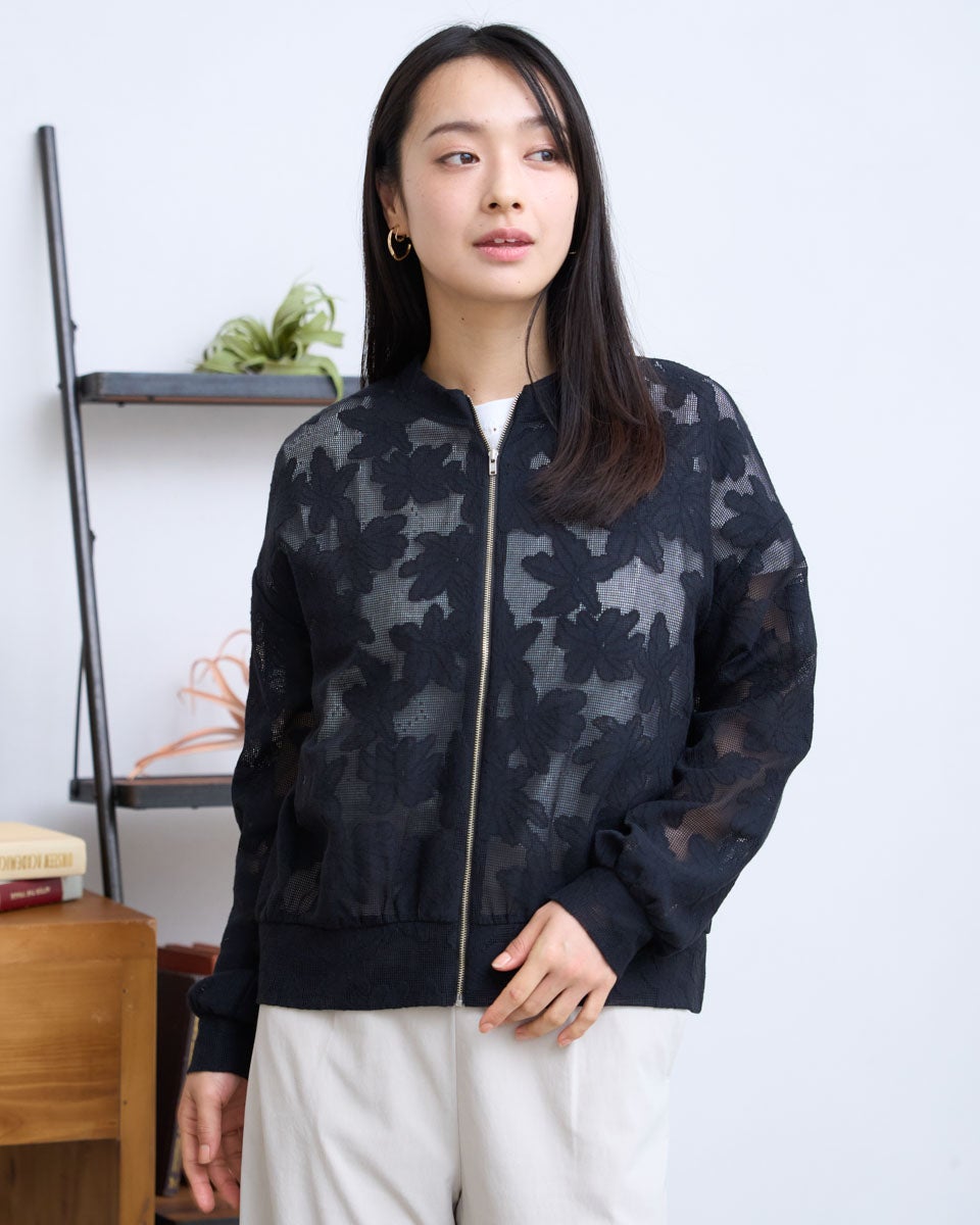 GoldenBear ゴールデンベア ZIPレースカーディガン