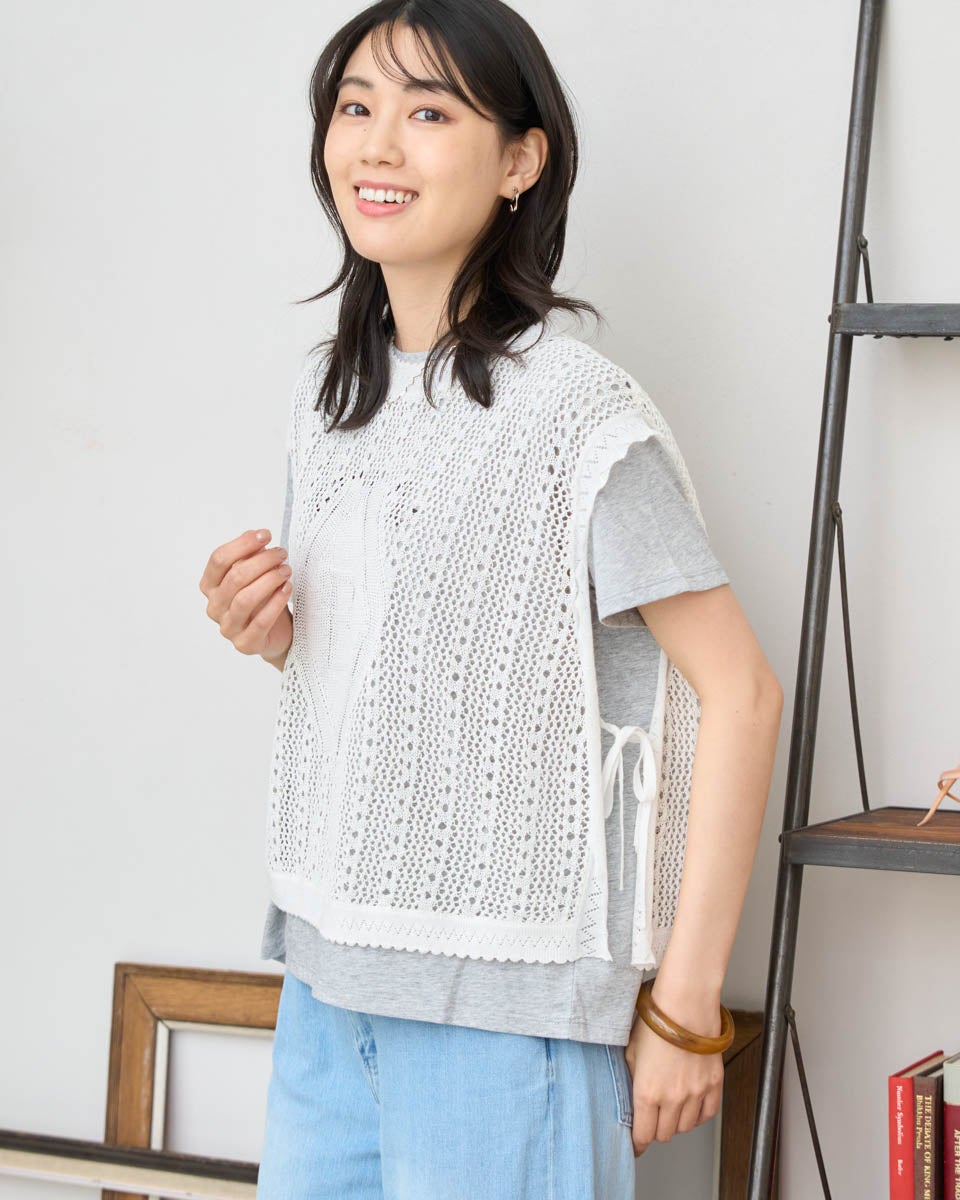 White Labelニットベスト | ゴールデンベアストア