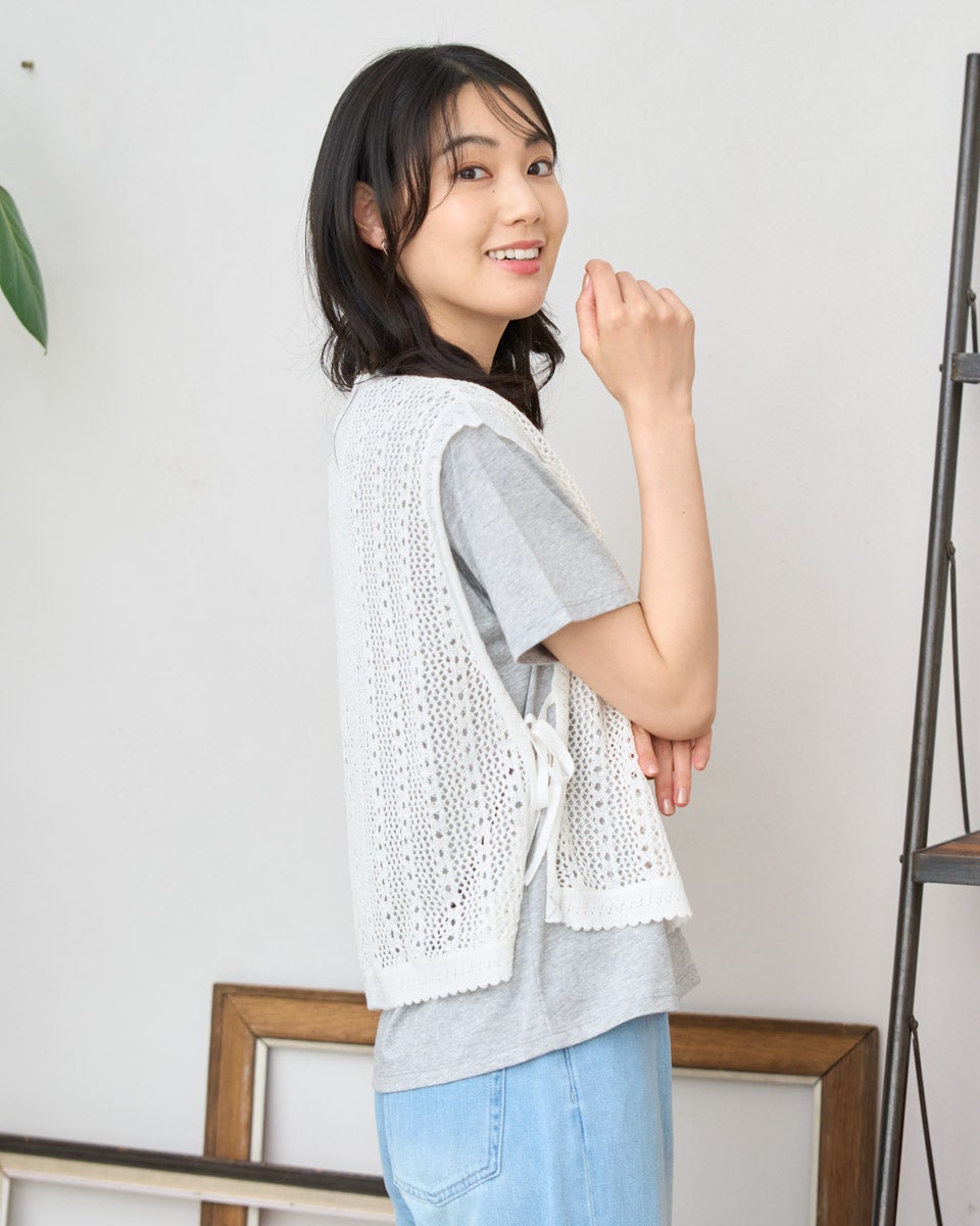 White Labelニットベスト | ゴールデンベアストア